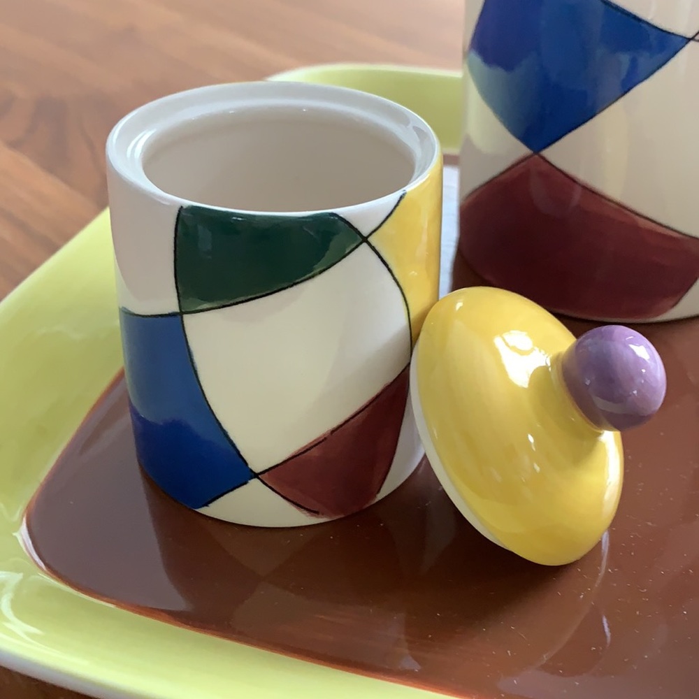 Hues N Brew Tea Set with Serving Tray - Picture 3 of 16